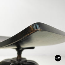 Load image into Gallery viewer, Black wooden stool, early 1900s