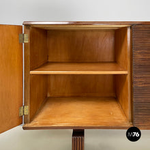 画像をギャラリービューアに読み込む, Wooden sideboard with four doors by Gio Ponti, 1940s