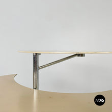 画像をギャラリービューアに読み込む, Metal coffee table with double shelf, 1990s