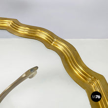 画像をギャラリービューアに読み込む, Coffee table in glass and brass, 1960s