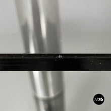 将图片加载到图库查看器,Console in smoked glass and steel, 1980s
