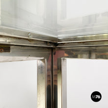 画像をギャラリービューアに読み込む, Console in glass, brass and steel by Nanda Vigo, 1970s