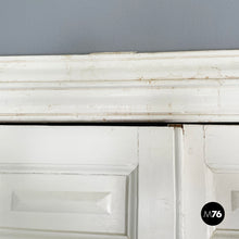 画像をギャラリービューアに読み込む, Double swing door entirely in white wood, early 1900s