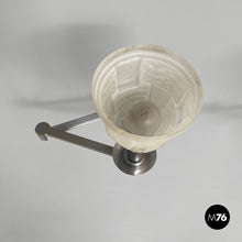 Carica l'immagine nel visualizzatore di Gallery, Wall lamps in metal and glass, 1940s