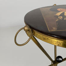 画像をギャラリービューアに読み込む, Coffee table in brass, 1950s