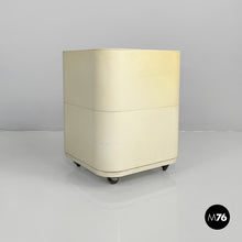 将图片加载到图库查看器,White plastic modular chest of drawers by Anna Castelli for Kartell, 1970s