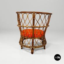 Load image into Gallery viewer, Rattan cockpit armchairs, 1970s