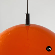 Load image into Gallery viewer, Orange plastic chandelier, 1970s