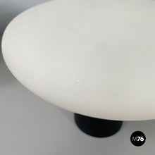 Load image into Gallery viewer, Wall lamps in opaline glass and black metal, 1950s