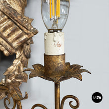 Load image into Gallery viewer, Wall lamps in gilded wood, 1800s