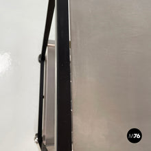 将图片加载到图库查看器,Cart in steel and black metal, 1980s
