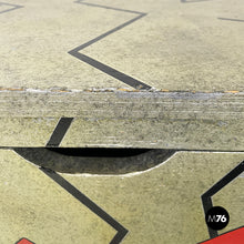 将图片加载到图库查看器,Chest of drawers in gray wood with broken stripes, 1990s