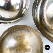画像をギャラリービューアに読み込む, Metal hemisphere serving bowls by Danese, 1970s