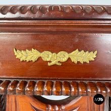 画像をギャラリービューアに読み込む, Wooden high column with brass details, 1940s