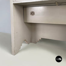 画像をギャラリービューアに読み込む, Console with mirror in gray wood by Gino Maggioni for Atelier Borsani Varedo, 1920-1930s