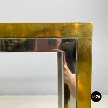 画像をギャラリービューアに読み込む, Console in glass, brass and steel by Nanda Vigo, 1970s
