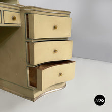 Charger l'image dans la galerie, Makeup console with mirror and stool in wood, 1930s