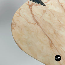 Load image into Gallery viewer, Wall console in black and pink marble, 1980s