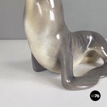 将图片加载到图库查看器,Ceramic sculpture of a sea lion by Urbano Zaccagnini, 1920s