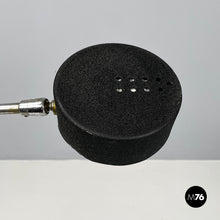 画像をギャラリービューアに読み込む, Adjustable table lamp in black metal, 1980s