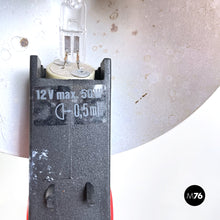 Load image into Gallery viewer, Adjustable black metal table lamp, 1980s