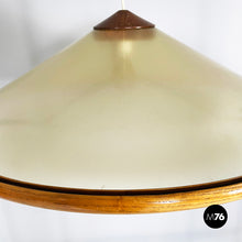 画像をギャラリービューアに読み込む, Fiberglass and wood chandelier by Giovanni Offredi for MC Selvini, 1970s