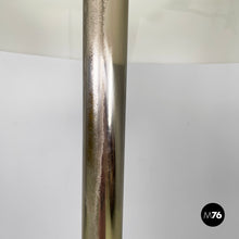 将图片加载到图库查看器,Floor lamp in burnished metal and white plexiglass, 1970s