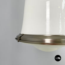 Charger l'image dans la galerie, Chandeliers in opaline glass and metal, 1960s