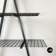 Load image into Gallery viewer, Bookcases in dark green metal, 1980s