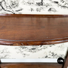 Load image into Gallery viewer, Fire screen in black and white fabric and wood, early 1900s