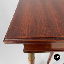 Carica l'immagine nel visualizzatore di Gallery, Pedestal in wood and brass, mid 1800s