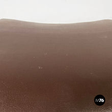 Load image into Gallery viewer, Poufs in brown leather and wood, 1960s
