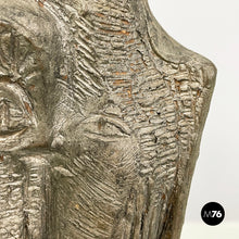 画像をギャラリービューアに読み込む, Sculpture in dark grey terracotta by Edmondo Cirillo, 1968