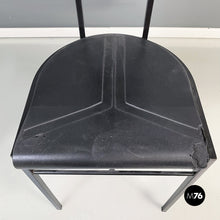 将图片加载到图库查看器,Black rubber and metal chair by Zeus, 1990s