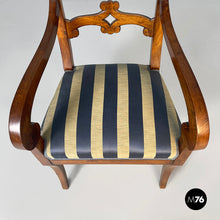 Charger l'image dans la galerie, Chairs in wood and fabric, mid 19th century