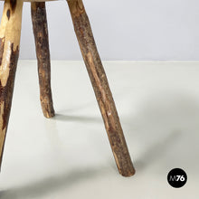 画像をギャラリービューアに読み込む, Rustic table stools in wood, 2000s
