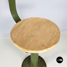 画像をギャラリービューアに読み込む, Industrial stools with height-adjustable seat by Necchi, 1920s