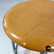 Charger l'image dans la galerie, Wooden and metal stool by Embru, 1960s
