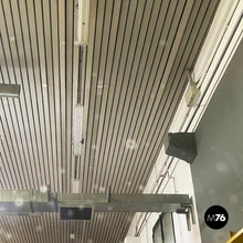 画像をギャラリービューアに読み込む, Rectangular wall mirror in wood and burnished brass, 1960s