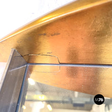 画像をギャラリービューアに読み込む, Full-length wall mirror in wood and metal, 1980s