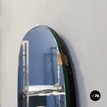 画像をギャラリービューアに読み込む, Wall mirror with brass details, 1960s