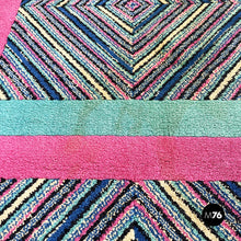 Load image into Gallery viewer, Black wool carpet by Missoni, 1990s