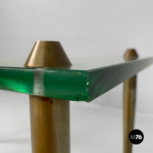 Carica l'immagine nel visualizzatore di Gallery, Coffe table in glass and brass, 1950s