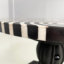 画像をギャラリービューアに読み込む, Coffee table in cast iron, black and white marble, early 1900s