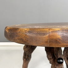 Load image into Gallery viewer, Rustic coffee table in wood and branches, 1950s