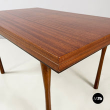 画像をギャラリービューアに読み込む, Coffee table with extendable top in wood, 1960s