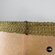 将图片加载到图库查看器,Velvet and brass floor lamp, 1940s