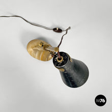 将图片加载到图库查看器,Brass and onyx table lamp LTA1 Sasso by Luigi Caccia Dominioni for Azucena, 1950s