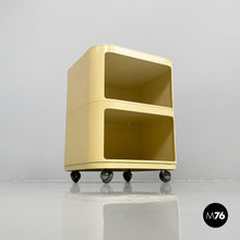 将图片加载到图库查看器,White plastic modular chest of drawers by Anna Castelli for Kartell, 1970s