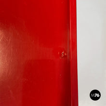 将图片加载到图库查看器,Red plastic modular chest of drawers by Anna Castelli for Kartell, 1970s